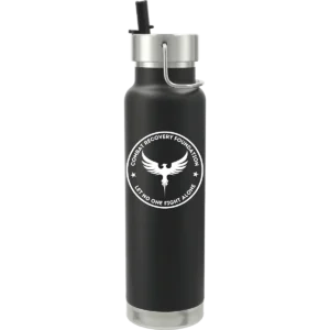 Thor Copper Vacuum Insulated Bottle 25oz Straw Lid CRF logo